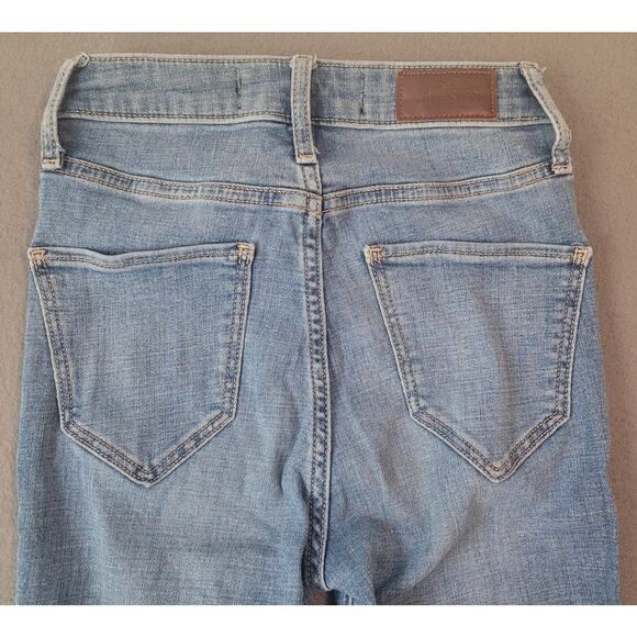 Hollister 00L Ultra High-Rise Super Skinny Crop Jeans Y2K Trend - Picture 3 of 8